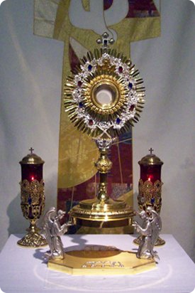 Monstrance from Immaculate Heart of Mary Perpetual Eucharistic Adoration Chapel